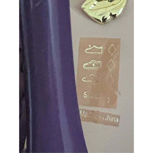 Promise eggplant purple cage gladiator heels 8 - Picture 4 of 5